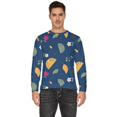 Cute Korean Pattern Men s Fleece Sweatshirt