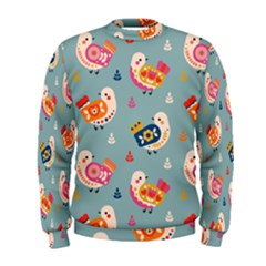 Cute Bird Pattern Men s Sweatshirt