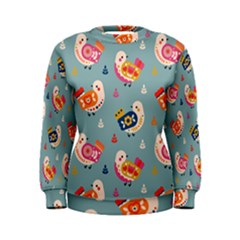 Cute Bird Pattern Women s Sweatshirt