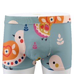 Cute Bird Pattern Men s Boxer Briefs by designsbymallika