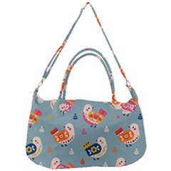 Cute Bird Pattern Removable Strap Handbag by designsbymallika