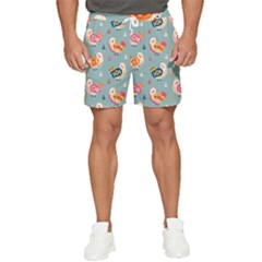 Cute Bird Pattern Men s Runner Shorts by designsbymallika