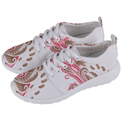 A Drawing Of A Bird With Flowers On It Men s Lightweight Sports Shoes