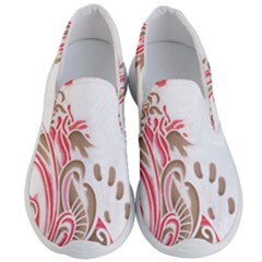 A Drawing Of A Bird With Flowers On It Men s Lightweight Slip Ons