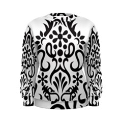 A Black And White Image Of An Ornate Design Women s Sweatshirt by catchydesignhill