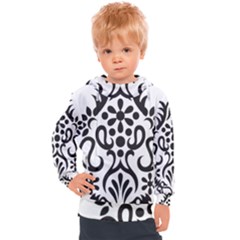 A Black And White Image Of An Ornate Design Kids  Hooded Pullover by catchydesignhill