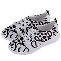 A Black And White Image Of An Ornate Design Women s Lightweight Sports Shoes