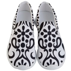 A Black And White Image Of An Ornate Design Men s Lightweight Slip Ons by catchydesignhill