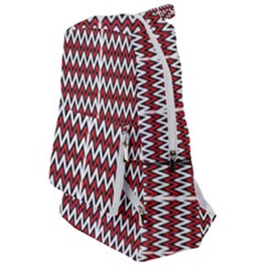 A Red And Black Zigzag Pattern On A White Background Travelers  Backpack