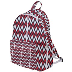 A Red And Black Zigzag Pattern On A White Background The Plain Backpack