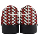 A Red And Black Zigzag Pattern On A White Background Women Heeled Oxford Shoes View4