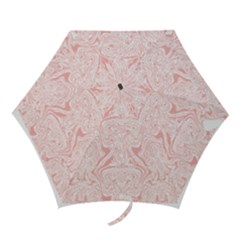 A Pink And White Abstract Design On A White Background Mini Folding Umbrellas