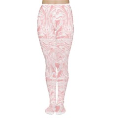 A Pink And White Abstract Design On A White Background Tights