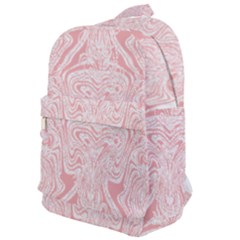 A Pink And White Abstract Design On A White Background Classic Backpack