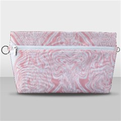 A Pink And White Abstract Design On A White Background Handbag Organizer