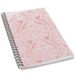 A Pink And White Abstract Design On A White Background 5 5  X 8 5  Notebook