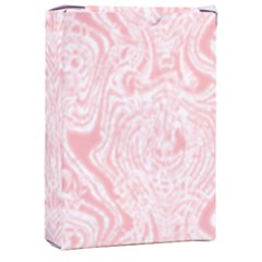 A Pink And White Abstract Design On A White Background Playing Cards Single Design (rectangle) With Custom Box