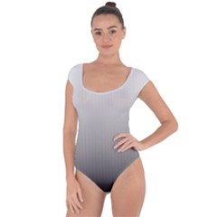 A Black And White Photo Of A Wall Short Sleeve Leotard 