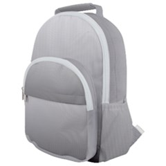 A Black And White Photo Of A Wall Rounded Multi Pocket Backpack