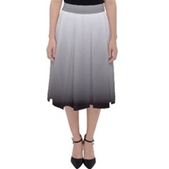 A Black And White Photo Of A Wall Classic Midi Skirt