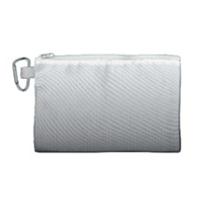 A Black And White Photo Of A Wall Canvas Cosmetic Bag (medium)