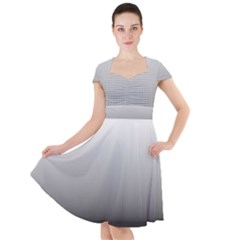 A Black And White Photo Of A Wall Cap Sleeve Midi Dress