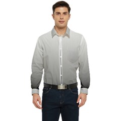 A Black And White Photo Of A Wall Men s Long Sleeve Pocket Shirt 