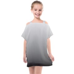 A Black And White Photo Of A Wall Kids  One Piece Chiffon Dress