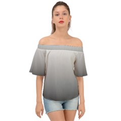 A Black And White Photo Of A Wall Off Shoulder Short Sleeve Top