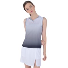 A Black And White Photo Of A Wall Women s Sleeveless Sports Top