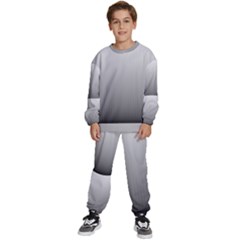 A Black And White Photo Of A Wall Kids  Sweatshirt Set