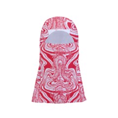 A Red And White Image Of A Pattern On A White Background Adjustable Balaclava Face Mask