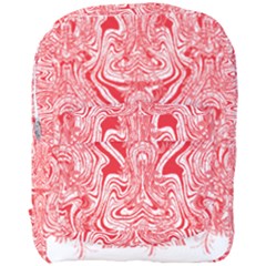 A Red And White Image Of A Pattern On A White Background Full Print Backpack