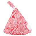 A Red And White Image Of A Pattern On A White Background Anti Scalding Pot Cap View2