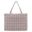 A Pink And Brown Pattern On A White Background Medium Tote Bag View1