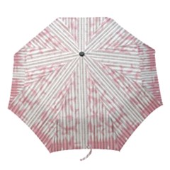 A Pink And White Striped Background Folding Umbrellas