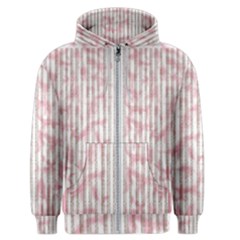 A Pink And White Striped Background Men s Zipper Hoodie