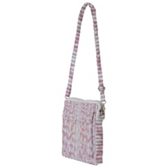 A Pink And White Striped Background Multi Function Travel Bag by catchydesignhill