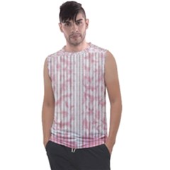 A Pink And White Striped Background Men s Regular Tank Top