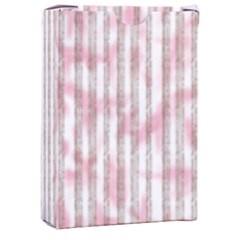 A Pink And White Striped Background Playing Cards Single Design (rectangle) With Custom Box