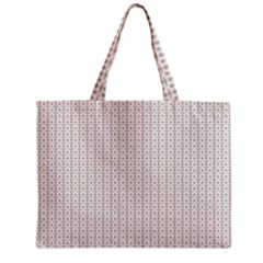 A White Background With A Brown Pattern On It Zipper Mini Tote Bag