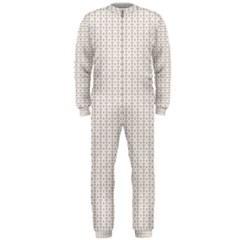 A White Background With A Brown Pattern On It Onepiece Jumpsuit (men)