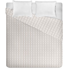 A White Background With A Brown Pattern On It Duvet Cover Double Side (california King Size)