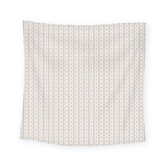 A White Background With A Brown Pattern On It Square Tapestry (small)