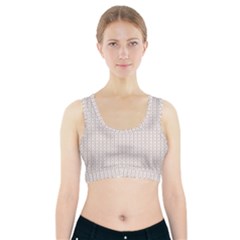 A White Background With A Brown Pattern On It Sports Bra With Pocket by catchydesignhill