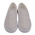 A White Background With A Brown Pattern On It Women s Canvas Slip Ons View1