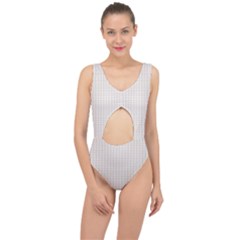 A White Background With A Brown Pattern On It Center Cut Out Swimsuit by catchydesignhill