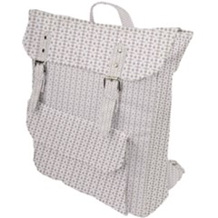 A White Background With A Brown Pattern On It Buckle Up Backpack