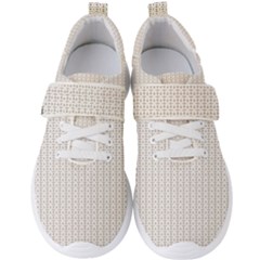 A White Background With A Brown Pattern On It Men s Velcro Strap Shoes