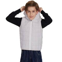 A White Background With A Brown Pattern On It Kids  Stylish Hooded Puffer Vest